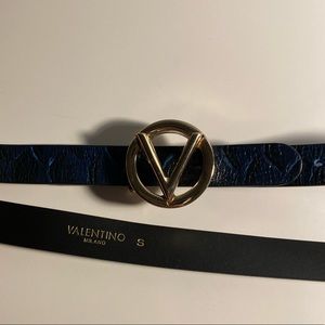 Black and blue Valentino by Mario Valentino belt